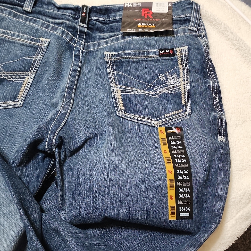Ariat Men's Relaxed Bootcut Fit M4 Flame Resistant Denim Jeans